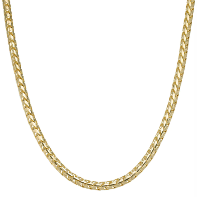 Square Franco Chain in 14k Yellow Gold (3.9 mm)