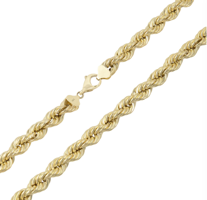 Light Rope Chain in 14k Yellow Gold (2.0 mm)