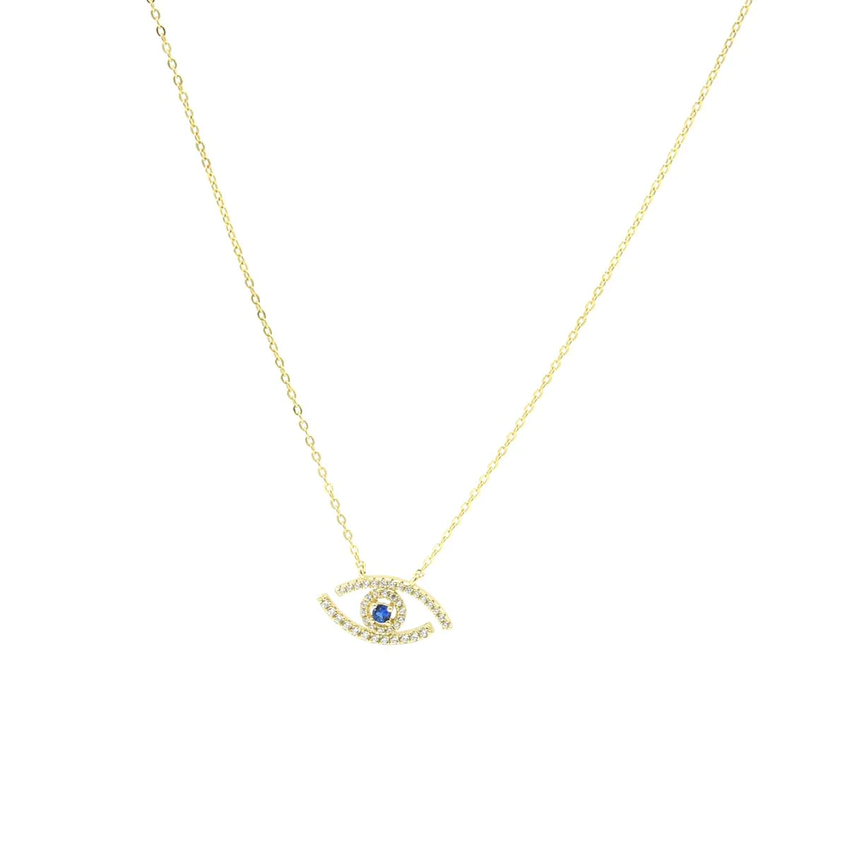 Evil Eye Sapphire Necklace