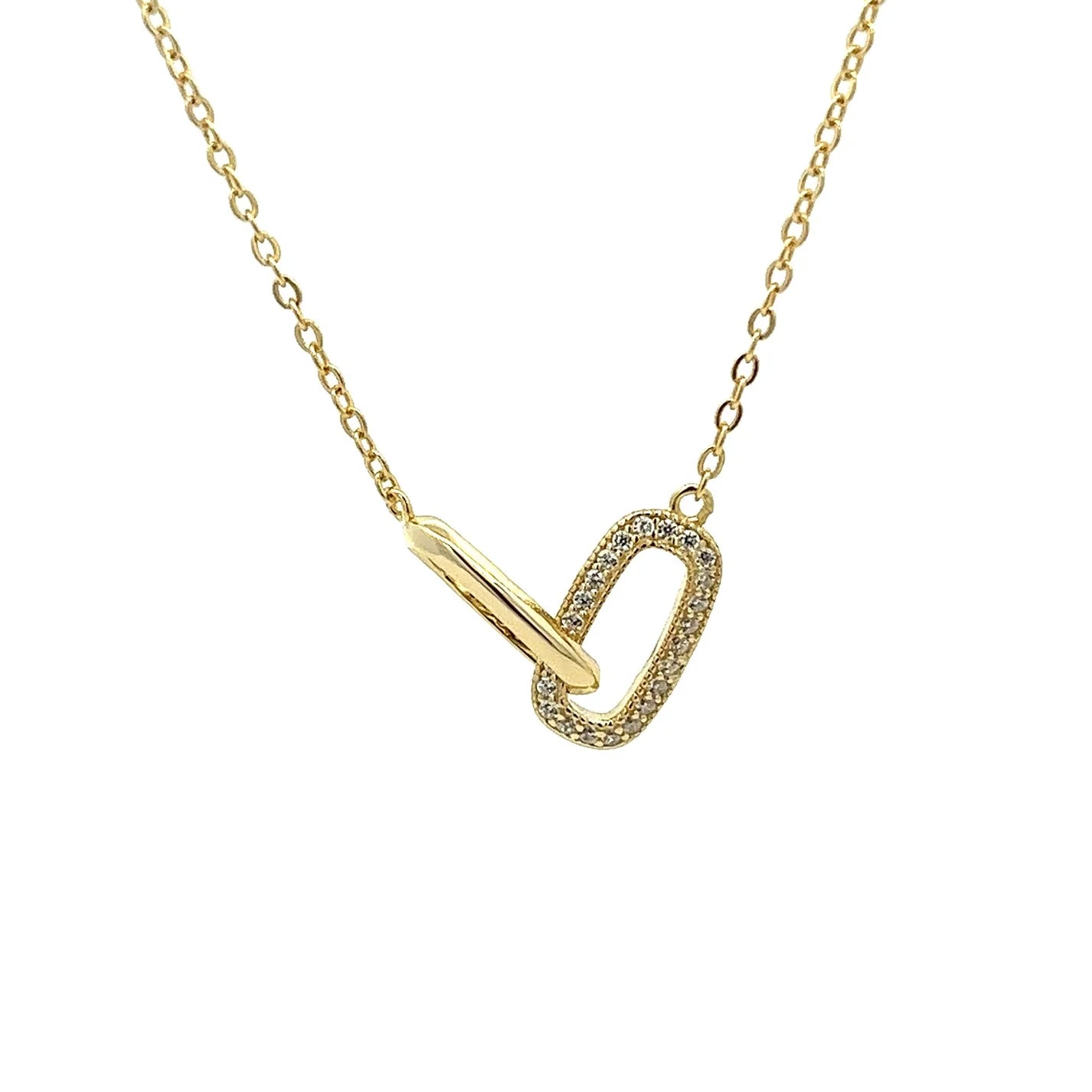 Oval Love Rings Necklace