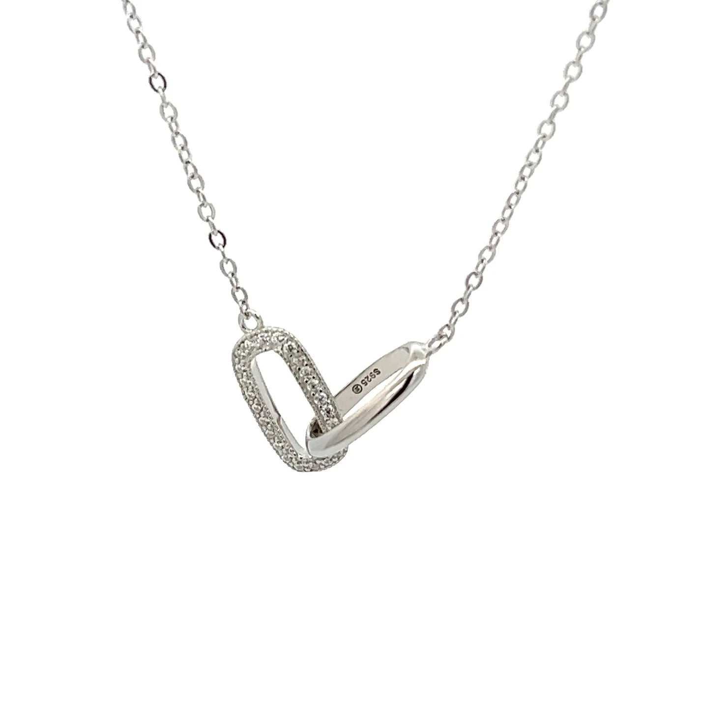 Oval Love Rings Necklace