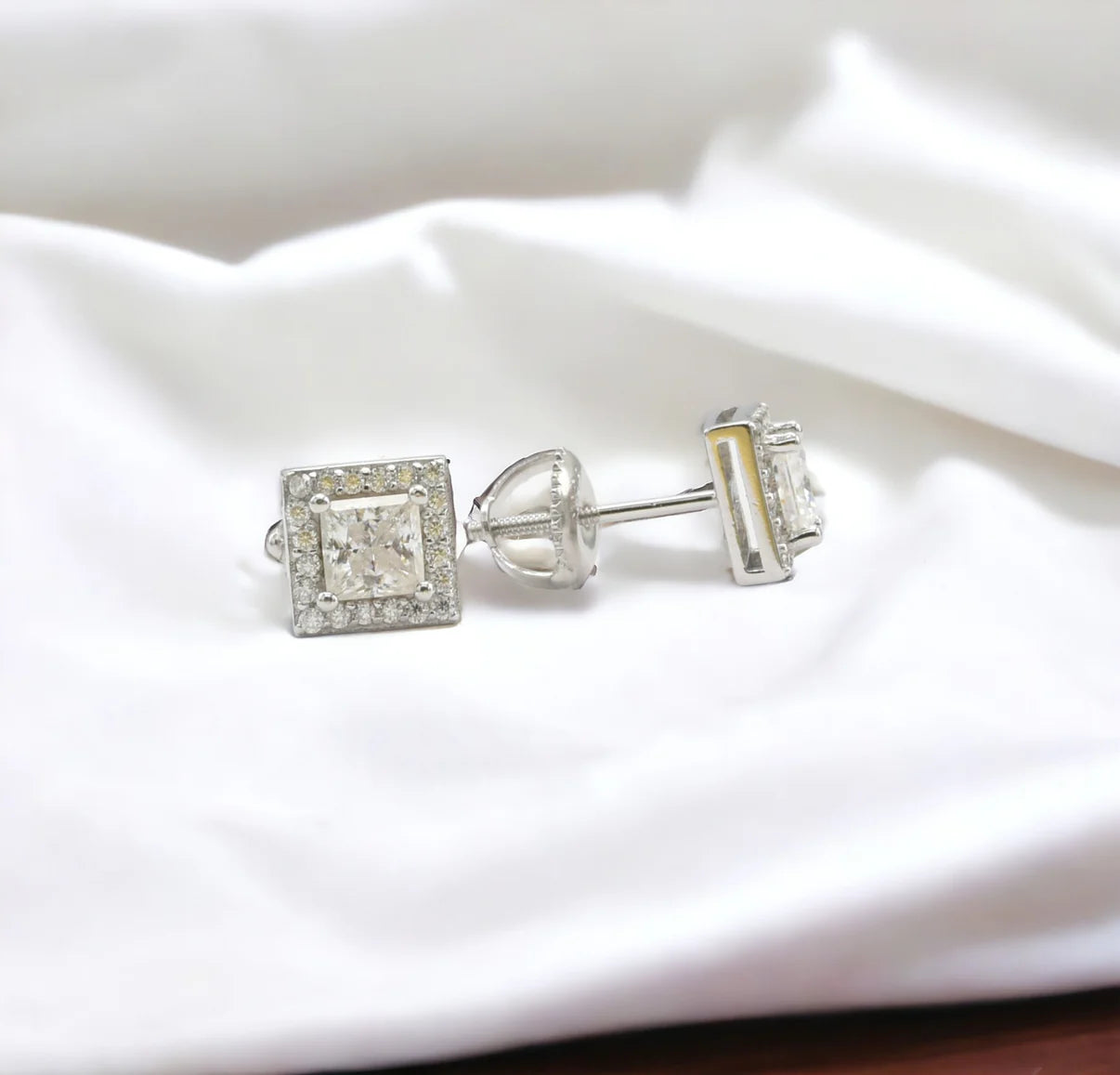 Moissanite Stone Earring